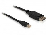 Delock Mini DisplayPort to DisplayPort Cable, Black, 1.8 m