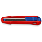 KNIPEX CutiX universal knife, carpet knife (red/blue, incl. 2 blades)