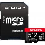 ADATA High Endurance 512 GB microSDXC (UHS-I U3, Class 10, V30, A2)
