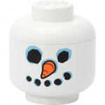 Room Copenhagen LEGO Storage Head "Snowman", mini (white)