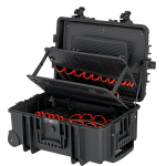 KNIPEX tool case "Robust45 Move" 00 21 37 LE, tool box black, dust and waterproof, suitable for flight