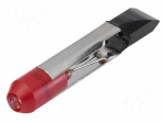LED lamp | T6,8 | red | 12VDC | 12VAC | No.of diodes: 1