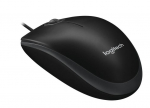 Logitech B100 Wired Mouse, USB Type-A, Optical, 800 DPI, Black