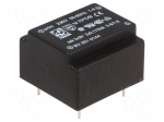 Transformer: encapsulated | 0.35VA | 230VAC | 9V | 9V | 19mA | 19mA | 25g