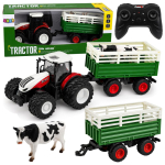 M&auml;nguala | PC | Konsoolid | Tarvikud // Raadio teel juhitavad m&auml;nguasjad ja tarvikud // Traktor Rolniczy z Przyczepą Zdalnie Sterowany RC Figurka Krowy 1:24