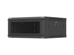 LANBERG WALL-MOUNTED INSTALLATION RACK CABINET 19" 4U 600X600 BLACK, PERFORATED DOOR (FLAT PACK)