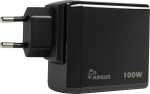 Inter-Tech PD-laadija USB C, PSU PD-3100, PD 100W, Black