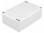 Enclosure: multipurpose | X: 80mm | Y: 120mm | Z: 41mm | ABS | grey | gasket