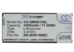 3000 mAh for Samsung EB-BN915BBC,EB-BN915BBE,EB-BN915BBK