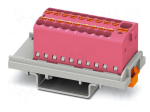 Splice terminal: rail | 17.5A | 500V | push-in | PA | 0.14&divide;2.5mm2