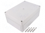 Enclosure: multipurpose | X: 180mm | Y: 254mm | Z: 111mm | PK | light grey