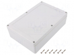 Enclosure: multipurpose | X: 140mm | Y: 210mm | Z: 60mm | ZP | ABS | gasket