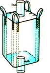 Big-Bag, PP container 95x95x130см, 2 valves