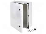 Enclosure: wall mounting | X: 400mm | Y: 500mm | Z: 210mm | ARCA | grey