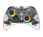 Deltaco Gaming GAM-198-T Gaming Controller Transparent Bluetooth/USB Gamepad Nintendo Switch, Nintendo Switch 2, Nintendo Switch OLED, Android, PC