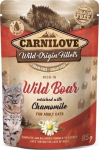 For livestock carnilove  CAN FOR CAT WILD BOAR CHAMOMILE 85G
