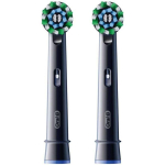 ORAL-B REPLACEMENT TOOTHBRUSH HEADS PRO CROSSACTION 2 PCS BLACK