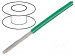 Wire | EcoWire | stranded | Cu | 20AWG | green | MPPE | 600V | 305m