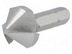 Countersink bit | Mounting: 1/4" (C6,3mm) | &Oslash;: 3.2&divide;16.5mm