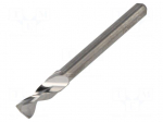 Drill bit | PCB | &Oslash;: 3.7mm | L: 38.2mm | 1/8" (3,175mm)