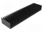 Heatsink: extruded | grilled | black | L: 50mm | W: 200mm | H: 25mm