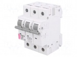 Circuit breaker | 400VAC | Inom: 25A | Poles: 3 | DIN | Charact: C | 6kA