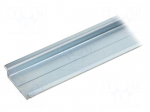 DIN rail | TS35 | L: 1m | Mat: zinc-plated steel | Profile ht: 7.5mm