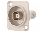 Coupler | BNC socket,both sides | insulated | 50&Omega; | silver | Series: FT