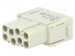 Connector: rectangular | module | female | Han Modular EE | PIN: 8