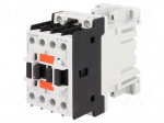 Contactor: 3-pole | NO x3 | Auxiliary contacts: NC | 24VDC | 18A | DIN