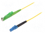 Fiber patch cord | E2/APC,LC/UPC | 3m | Optical fiber: 9/125um
