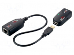 USB extender | USB 1.1,USB 2.0 | black | Cat: 5e,6