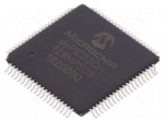 DsPIC microcontroller | SRAM: 20kB | Memory: 128kB | TQFP80 | 3&divide;3.6VDC