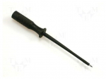 Test probe | 60V | black | Tip diameter: 1mm | Socket size: 2mm