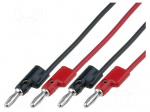 Set of test leads | Urated: 30V | Inom: 15A | Len: 0.9m | 2x test lead