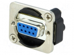 Transition: D-Sub coupler | silver | Series: EH | Case: XLR standard