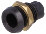 LED holder | 5mm | plastic | concave | with plastic plug | IP66