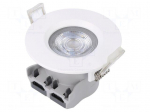 LED spotlight | 220/240VAC | 5W | warm white | 36&deg; | 3000K | 380lm | &Oslash;72mm