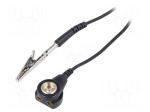 Ground cord | ESD | black | 1M&Omega; | 2.5m