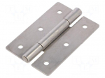 Hinge | Width: 60mm | stainless steel | H: 90mm