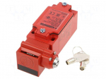 Safety switch: key operated | XCSC | NC + NO x2 | IP67 | metal | red