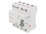 RCD breaker | Inom: 25A | Ires: 30mA | Poles: 4 | 230V,400V | IP20 | EFI