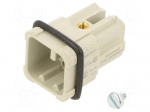 Connector: HDC | contact insert | male | 16A | 42V | PIN: 8 | size A3