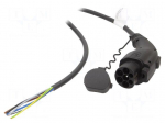 EMobility: cable | 1x0.5mm2,5x2.5mm2 | 480VAC | 12.2kW | IP44 | 5m | 16A