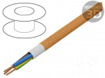 Wire | H03VV-F,OMY | 3G0.75mm2 | round | stranded | Cu | PVC | textile