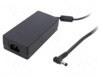 Power supply: switching | 48VDC | 3.33A | Out: 5,5/2,5 | 160W | -20&divide;70&deg;C