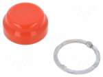 Actuator lens | 30mm | 9001K | Actuator colour: red