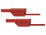 Test lead | 16A | banana plug 4mm,both sides | Urated: 1kV | Len: 2m