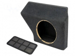 Car loudspeaker enclosure | MDF | black melange | 250mm | Mercedes