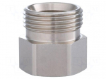 Thread adapter | nickel plated brass | Ext.thread: G 1/2" | 28mm